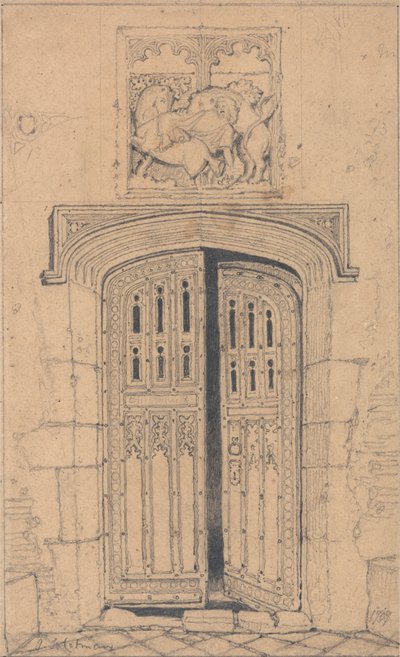 South Door, Arminghall Hall, Norfolk by John Sell Cotman